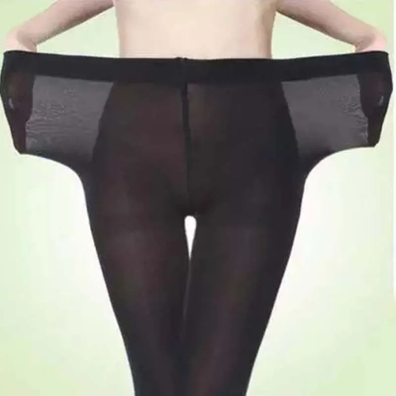 

XL spring and autumn models thickening women's pantyhose fat MM200 kg plus fertilizer with cashmere wild socks