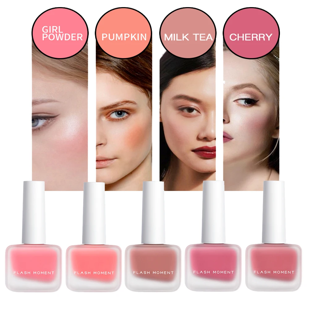 Новинка жидкая Румяна для лица хайлайтер макияж гладкие шелковистые стойкие