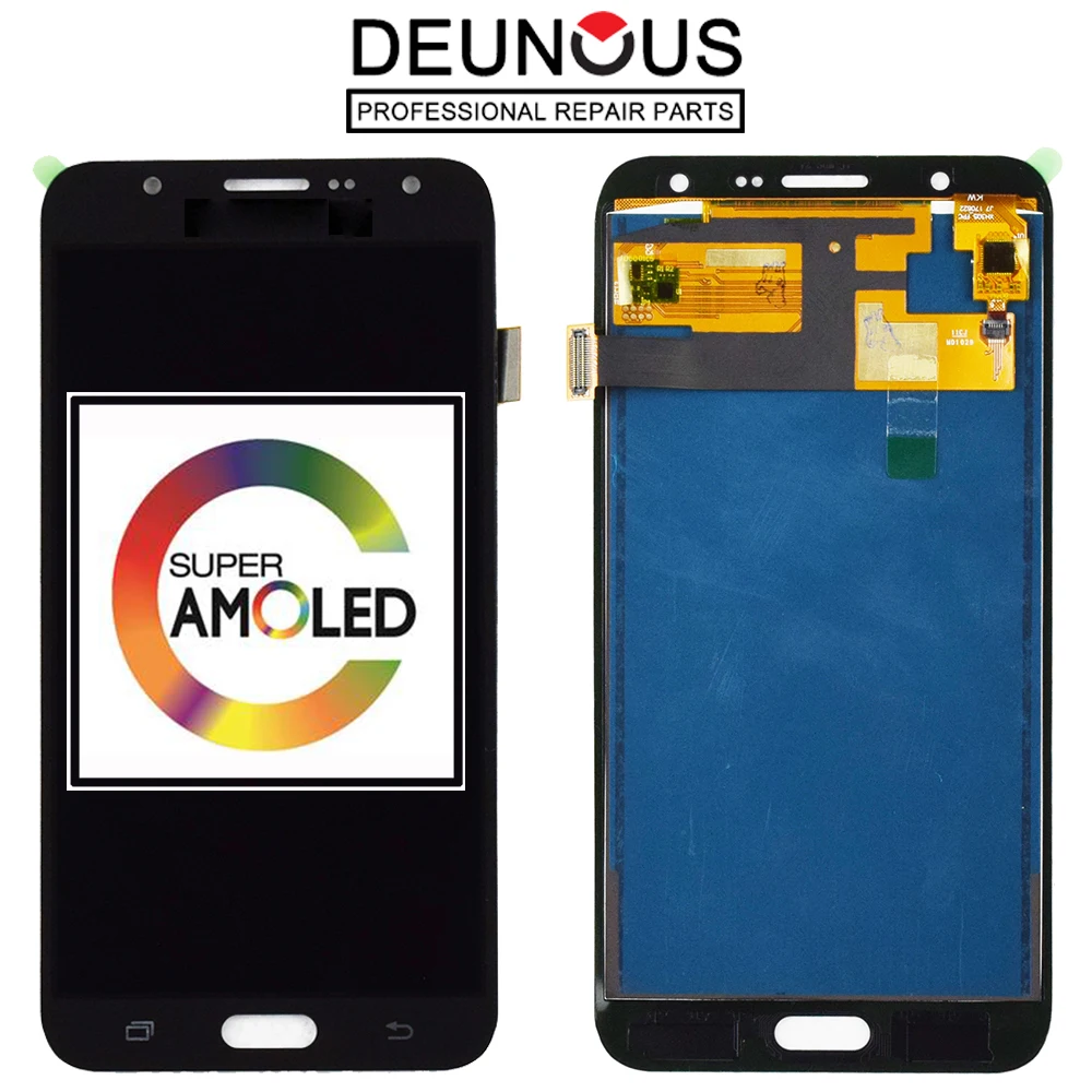 Супер AMOLED Оригинальный ЖК дисплей для SAMSUNG Galaxy J7 2015 J700 J700F J700M J700H сенсорный