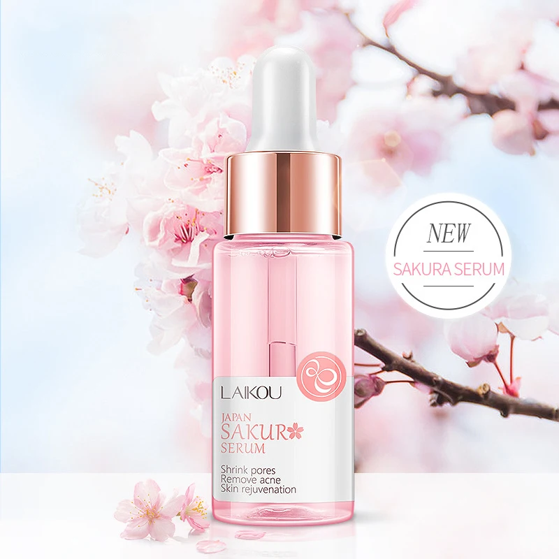 

Professional Serum Hydrating Essence Sakura Oil Essence Acne Reducing Pores Anti-aging Cream Cure of Dry Women's Skin TSLM1