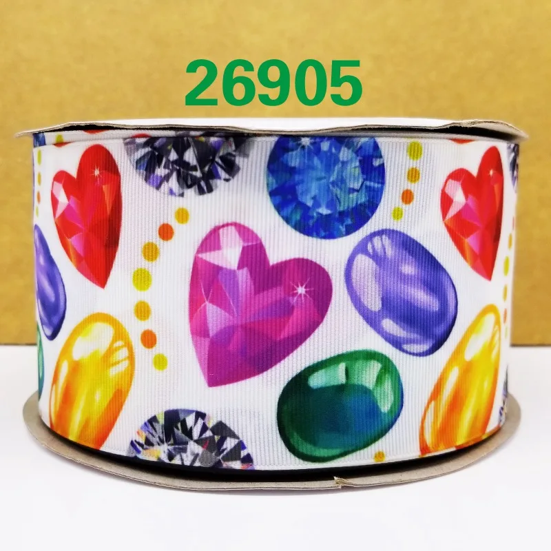 26905 Новое поступление ленты аксессуары для волос лента 10 ярдов печатные корсажные ленты 26901 - Цвет: 26905
