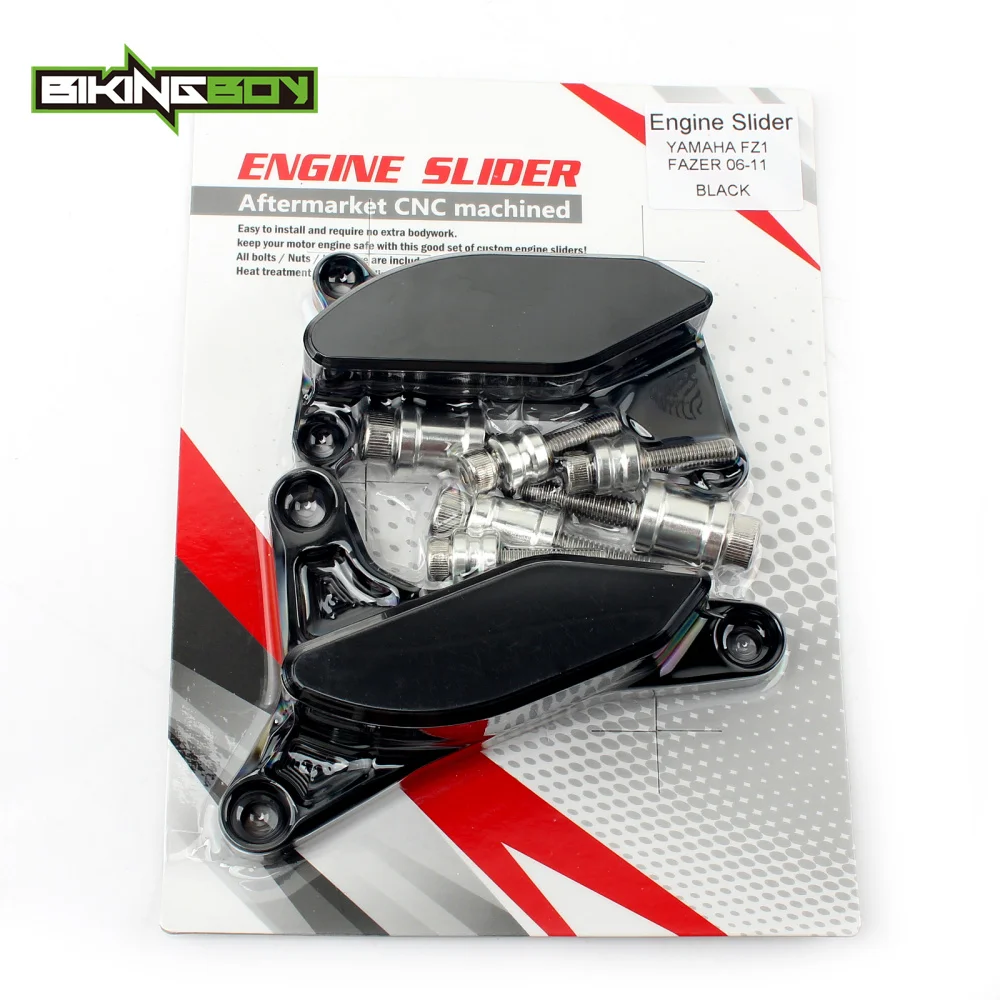

BIKINGBOY For Yamaha FZ1 1000 Fazer 2006 2007 2008 2009 2010 2011 06 07 08 09 10 11 Engine Sliders Slider Cover Protectors Pads