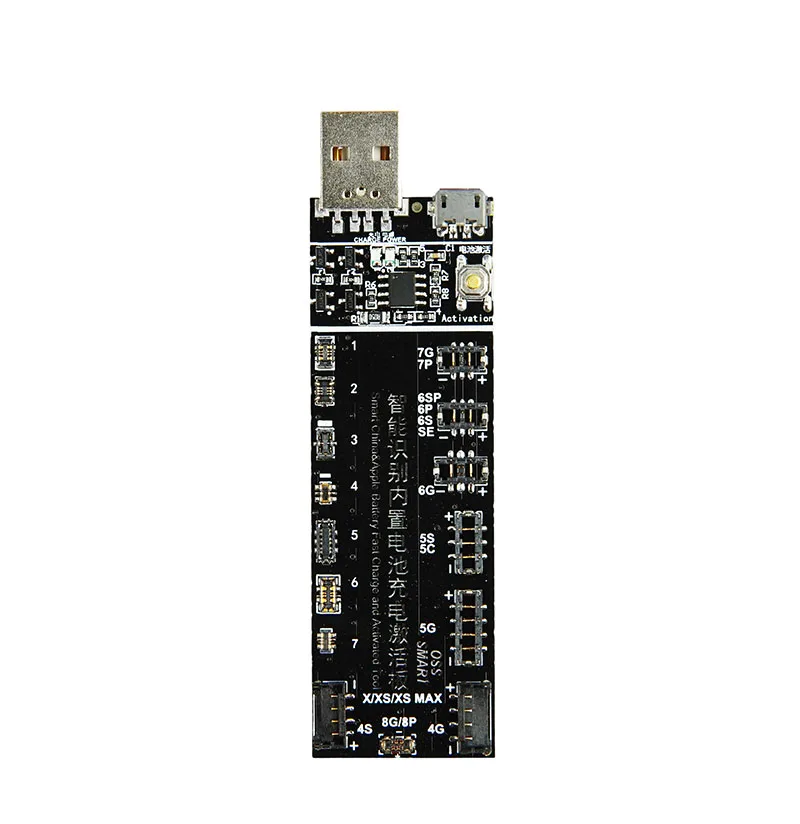 Плата для активации аккумулятора телефона, зарядный usb-кабель для iPhone X 4S-8, кабель для зарядки аккумулятора, плата для активации