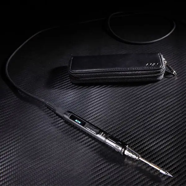 Новая мини умная TS80 цифровая паяльная станция QC3.0 usb type-C OLED программируемый интерфейс встроенный чип STM32+ набор наконечников