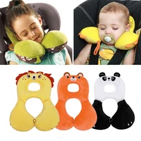 cute animal baby stroller car seat pillow kids toddlers u shaped pillow soft cartoon head protection pillow headrest cushion