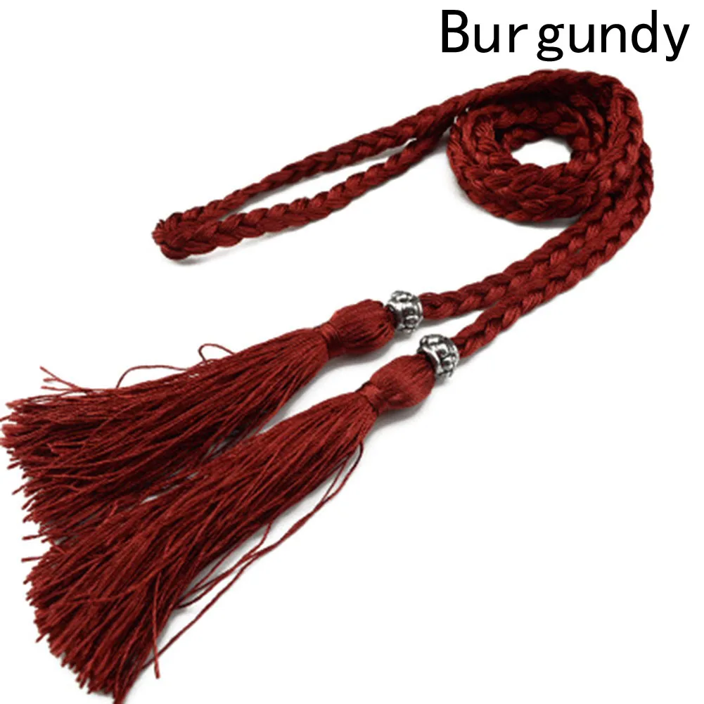 

New Style Braided Fringed Belt Women Fashion Accessories Unique Exquisite Birthday Romantic Beautiful Elegant Gift