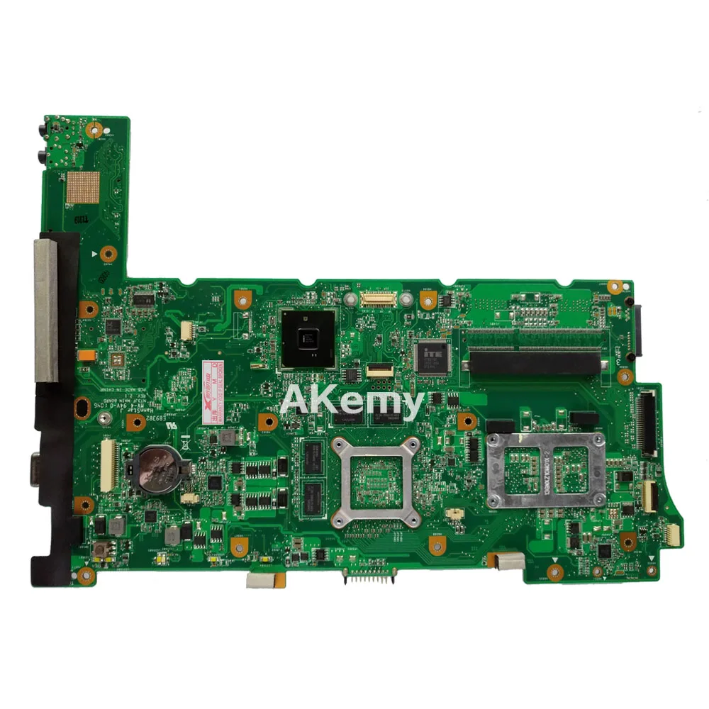 Akemy N73SM материнская плата для ноутбука REV.2.0 ASUS N73S N73SV 2 RAM слот с GT410M/2G Графический