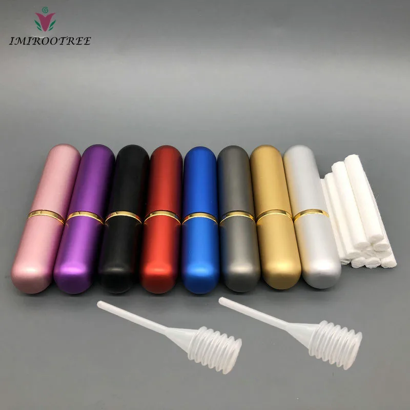 5 шт. Пустые контейнеры для носовых ингаляторов многоразового использования