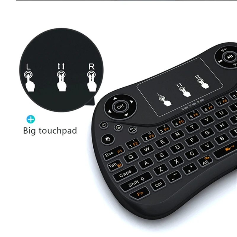 Мини беспроводная клавиатура с тачпадом перезаряжаемая Летающая воздушная мышь