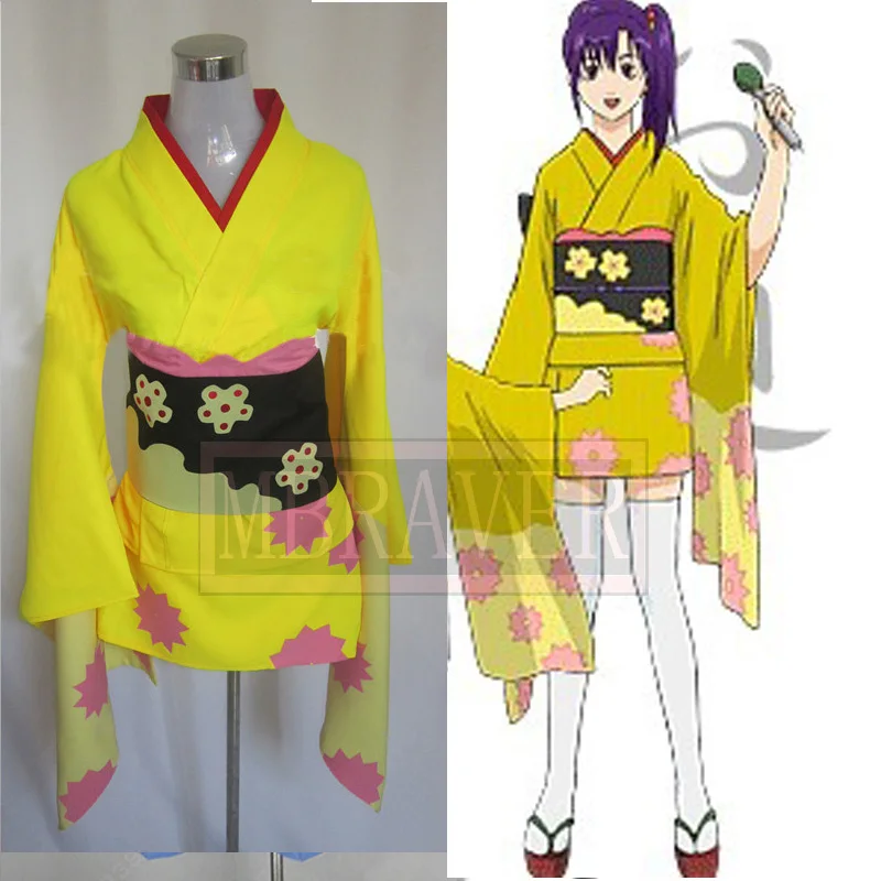 Гинтама Серебряная душа Terakado Tsu костюмы для косплея на заказ кимоно Любой Размер |