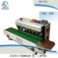 fr 770 continuous film sealing machine plastic bag package machine horizontal heating sealing machine