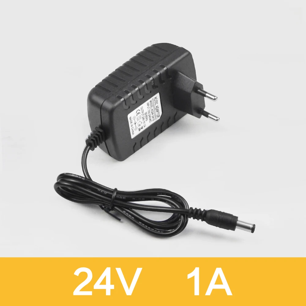 24V1A Универсальный 110-240V преобразователь переменного тока в постоянный, Мощность адаптер 5V 12V 1A 2A 3A Питание Зарядное устройство адаптер AC/DC преобразователь Универсальное зарядное USB устройство с 5,5 мм x 2,5 мм - Цвет: 24V1A