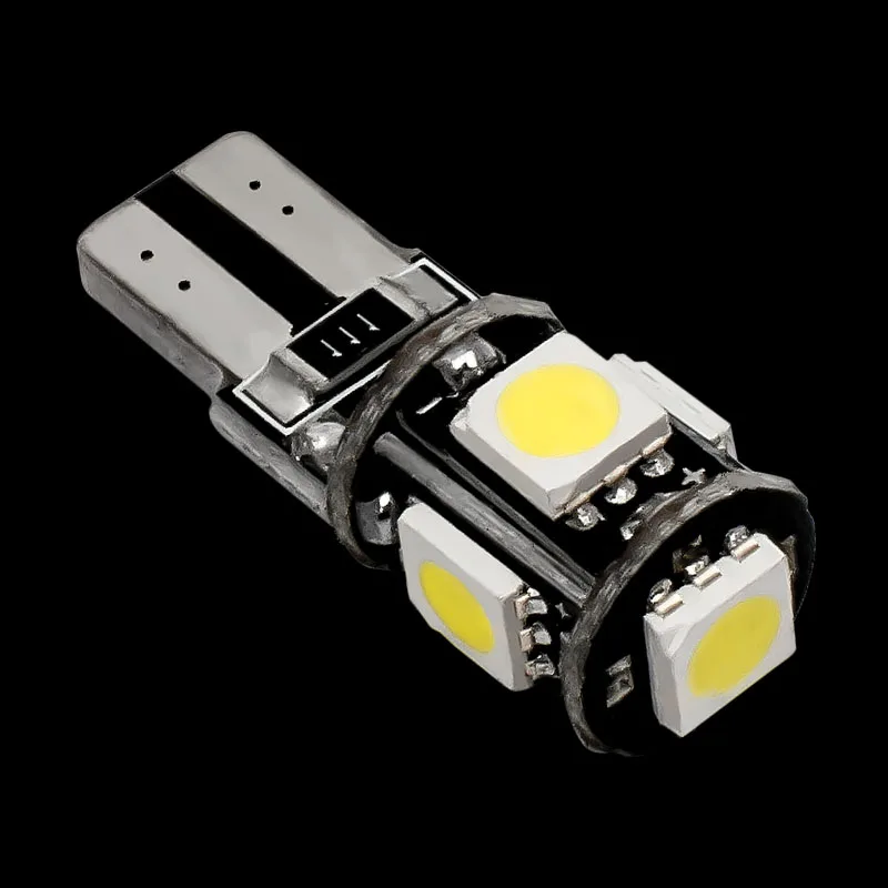 T10 5 SMD 5050 светодиодный Canbus Error Free Авто Автомобильные стояночные огни W5W 2825 501 168 5SMD