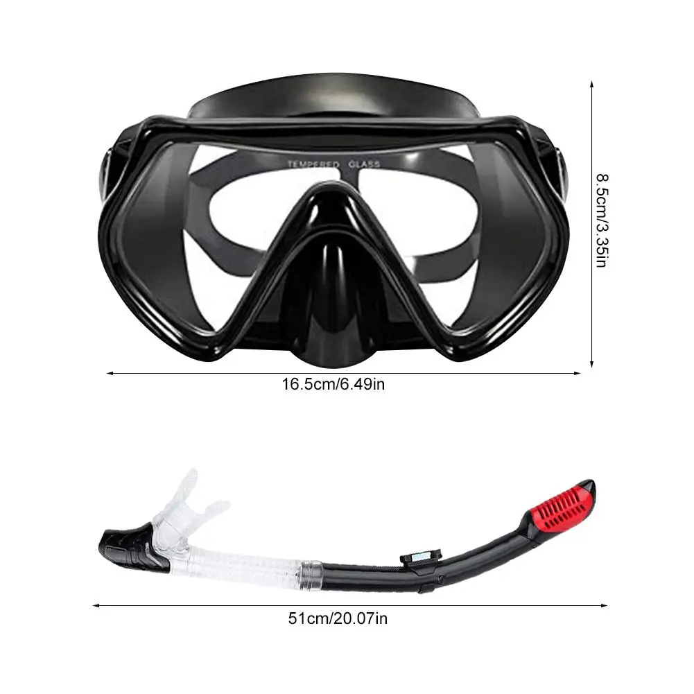 6 шт. маска для дайвинга подводного плавания анти туман снорклинга женщин и