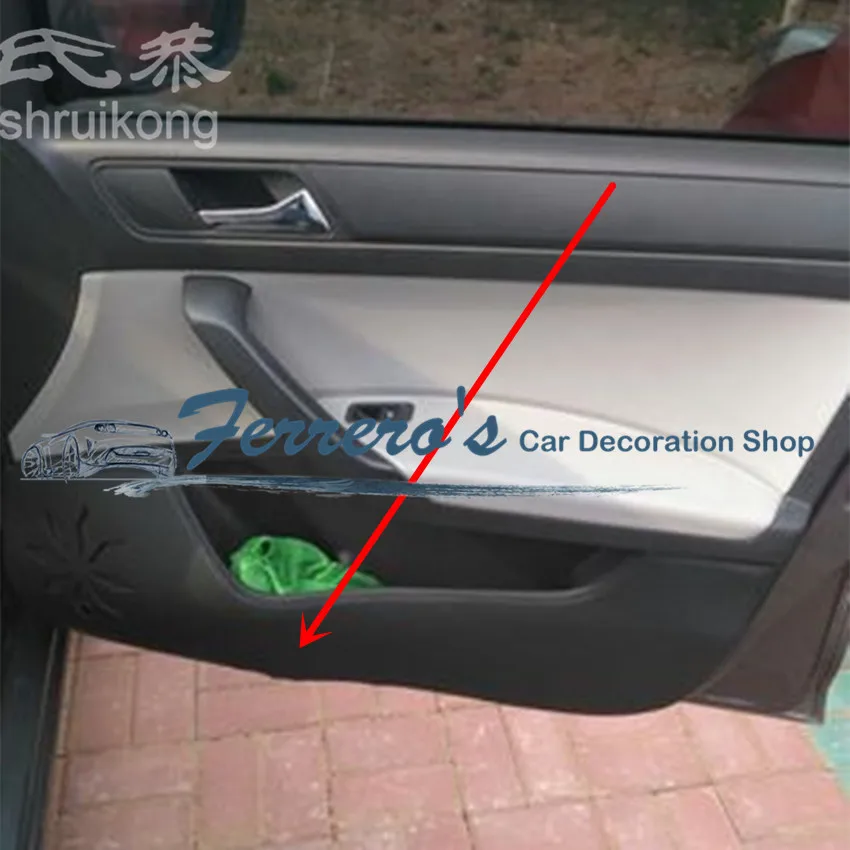 4 шт./лот для 2013- SKODA Rapid/Rapid Spaceback автомобильные наклейки из искусственной кожи автомобильные аксессуары защита Двери kick cover