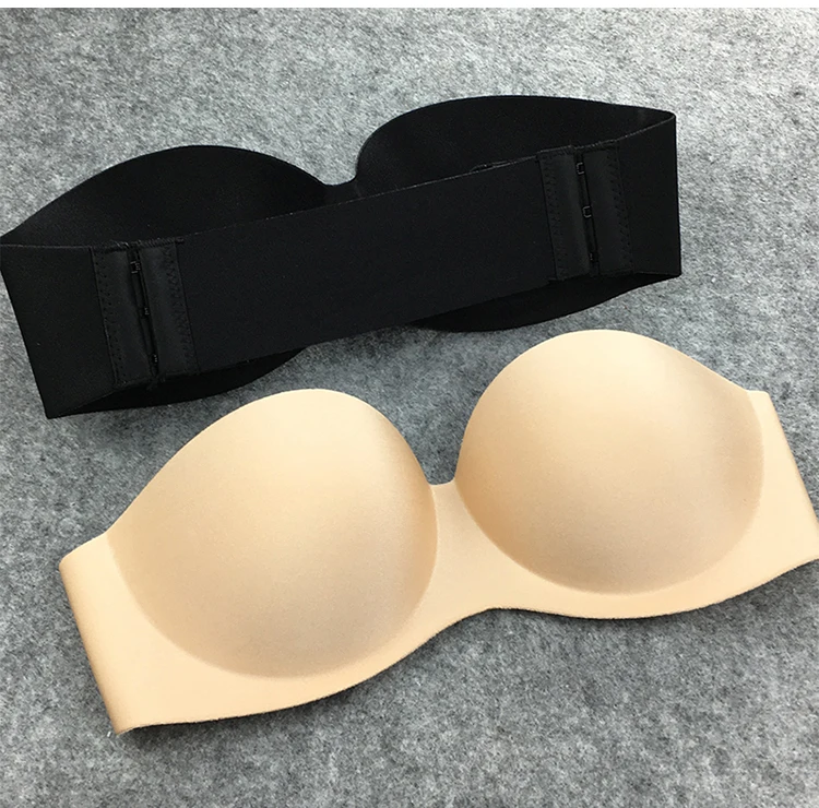 Женский бюстгальтер без бретелек с чашками пуш ап|push up bra seamless|wedding dress brawedding |