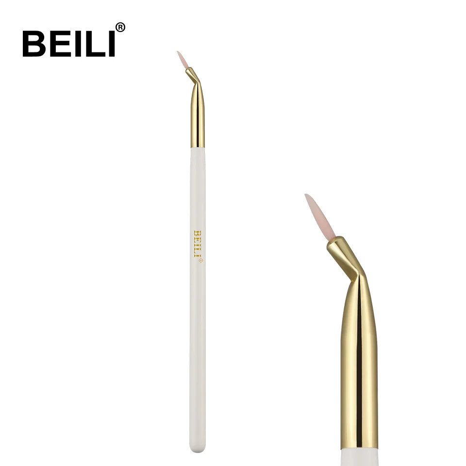 WY15 BEILI перламутровая белая Профессиональная Кисть для макияжа Nano Wool Fiber Gold Powder Foundation blusher тени Контурные растушевки бескровные розовые волосы - Handle Color: WY15