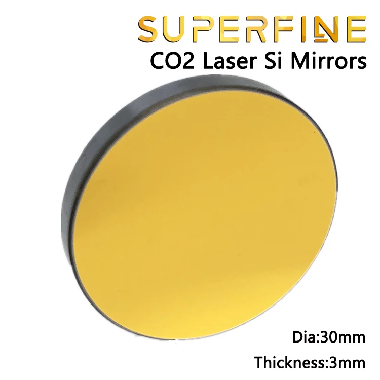 CO2 Si лазерное зеркало диаметром 30 мм Толщина 3 для лазерного гравировального