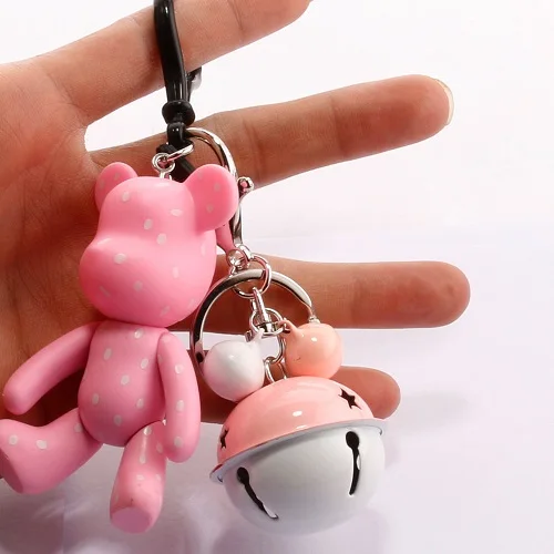 Жестокий медведь цепочка для ключей мужской и женский классический брелок