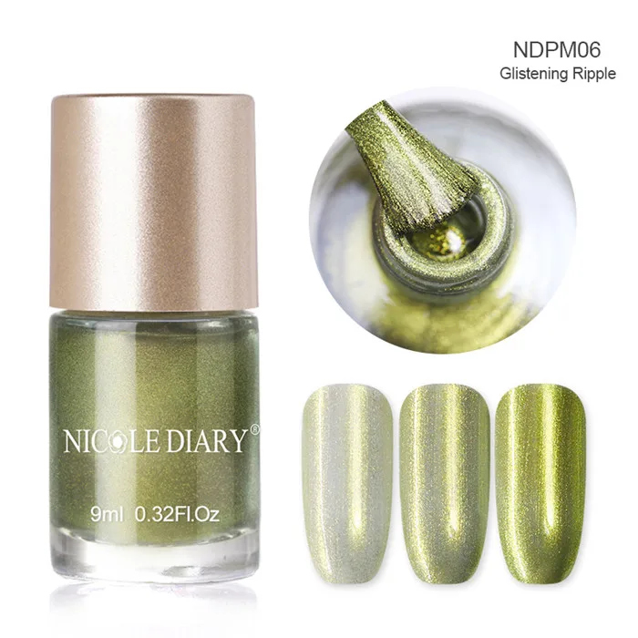 Mermaid NDPM06 NICOLE DIARY 9 мл Лак для ногтей голографический лак Желе матовый "хамелеон" лак зеркальный эффект жемчуг лак для ногтей 47 цветов - Цвет: Mermaid NDPM06