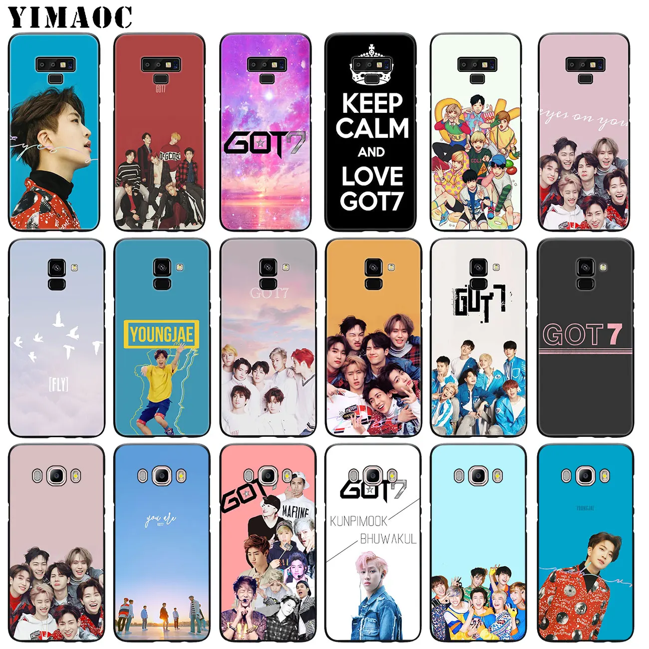 Мягкий силиконовый чехол YIMAOC got7 kpop Mark JinYoung JB для Samsung Galaxy A6 Plus A9 A8 A7 2018 A3 A5 2016 2017 Note 9