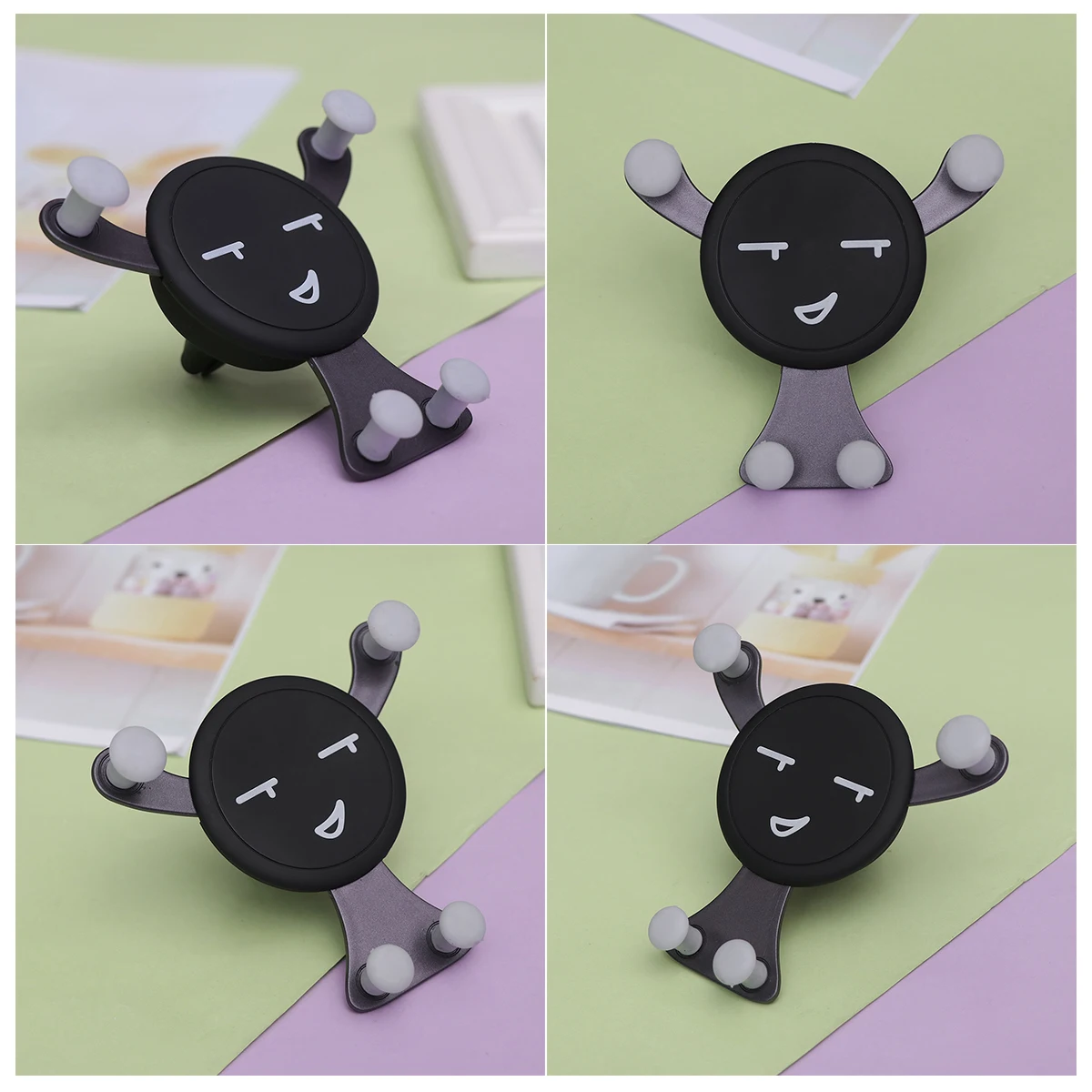 1 шт. креативный портативный держатель для телефона со смайликом Универсальная