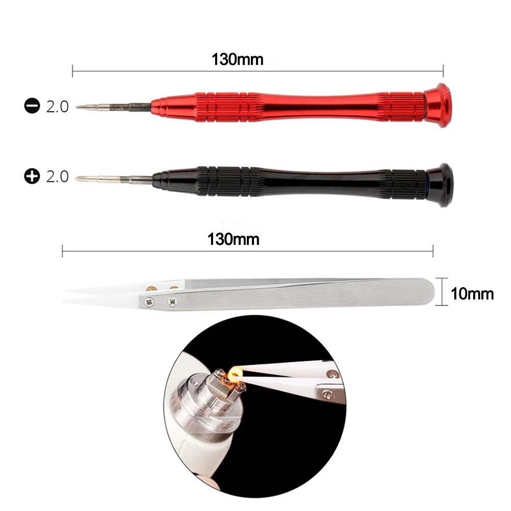 DIY Набор инструментов для электронной сигареты катушки джиг керамические щипцы