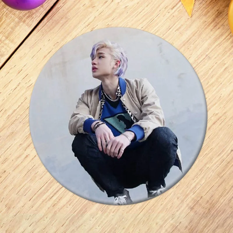 Новая Мода Kpop, Детский круглый значок для сумки, шляпы, одежды, модные нагрудные булавки, брошь Bang Chan Lee Felix