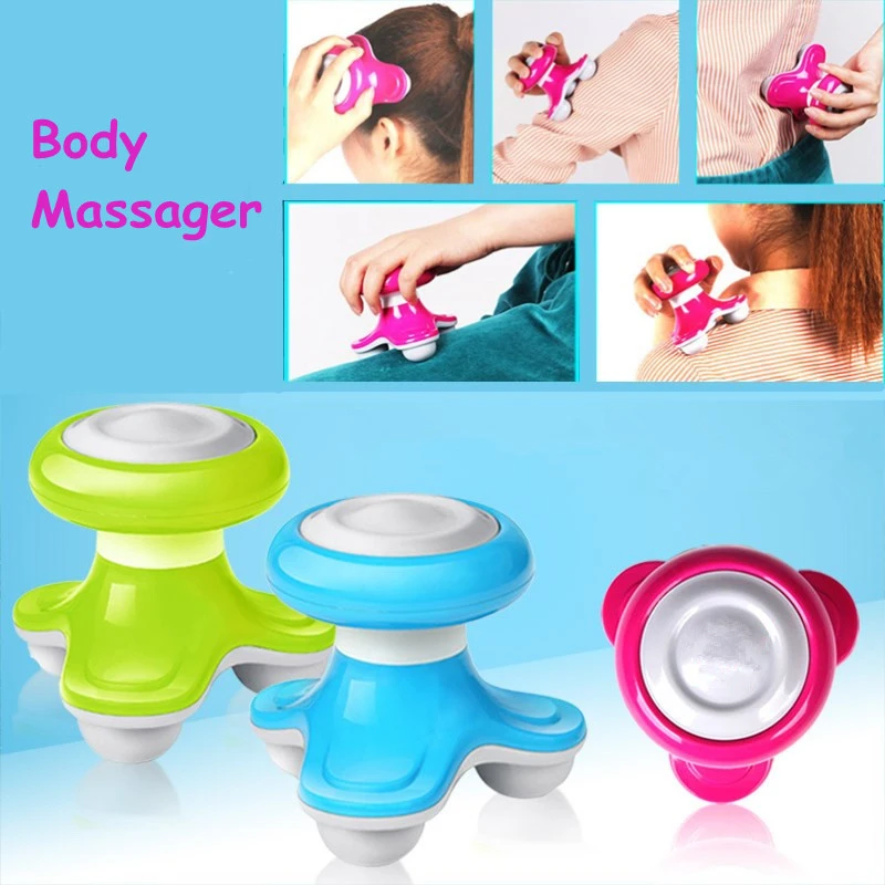 3 Цветов Мини Электрический Массажер Body Aches and Pains Рельеф Обрабатывались Wave