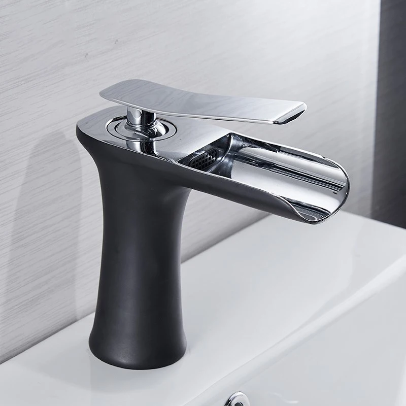 Латунный Смеситель для раковины в ванную комнату хромированный белый смеситель