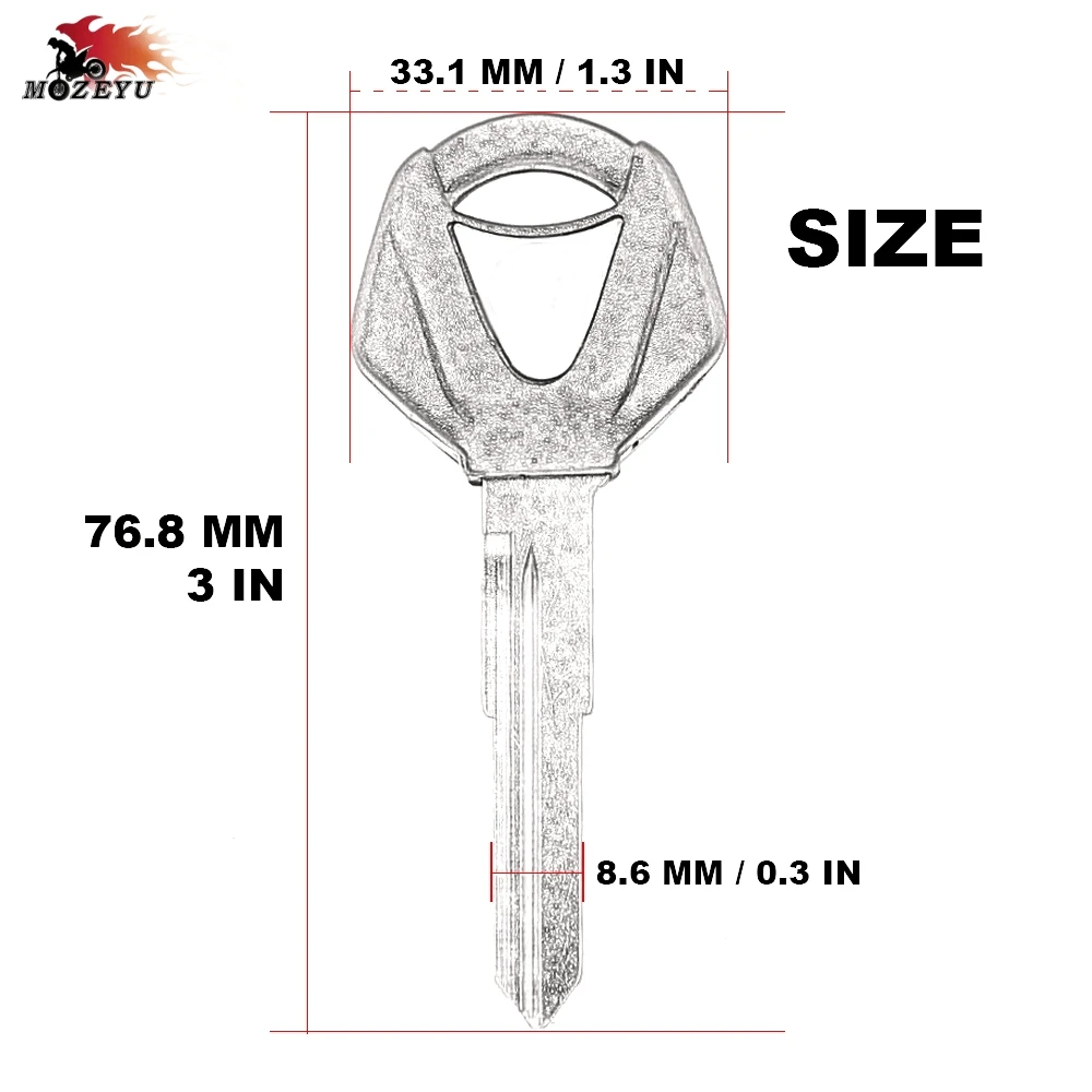 Новые люминесцентные ключи от мотоцикла Uncut keys Embryo embryo для YAMAHA r 3 25 R25 R3 xmax X MAX 125 200