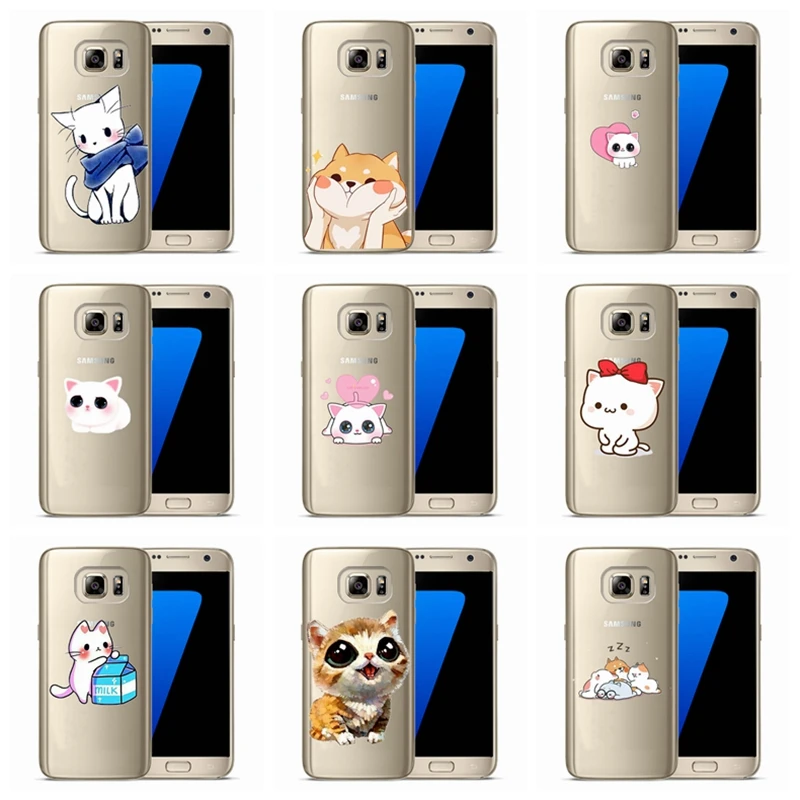 Чехол для телефона Samsung Galaxy A3 A5 2016 2017 J1 J3 J5 J7 TPU S3 S7 S9 plus Мягкий силиконовый чехол с