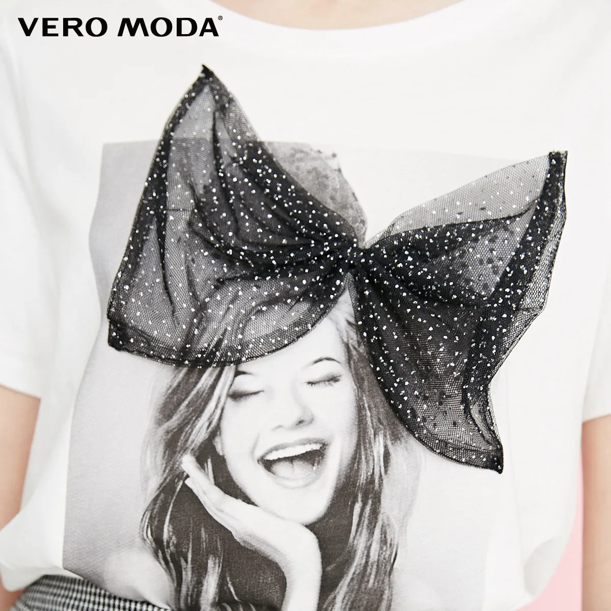 Vero Moda женская футболка с объемным бантом | 318301508 Женская одежда