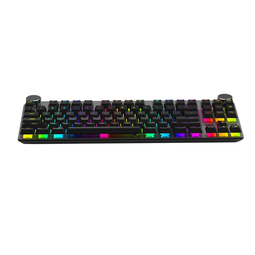 MAGIC-REFINER MK11 Механическая игровая клавиатура Проводная USB и беспроводная BT 3,0 RGB подсветка переключаемая 87 клавишная игровая клавиатура