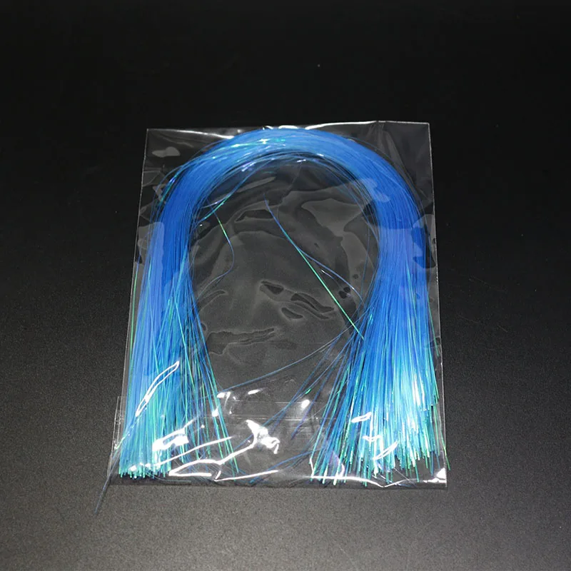 4pcs aqua blue Королевский Sissi 4 пачки набор ледяное крыло волокна плоская вспышка мишура Кристалл flashabou мишура морской стример мухи материалы для завязывания мух - Цвет: 4pcs aqua blue