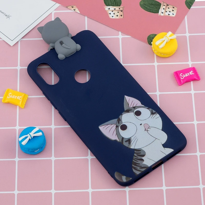 3D игрушки силиконовый чехол для Xiaomi Redmi S2 мультяшный задняя крышка Xiami телефона