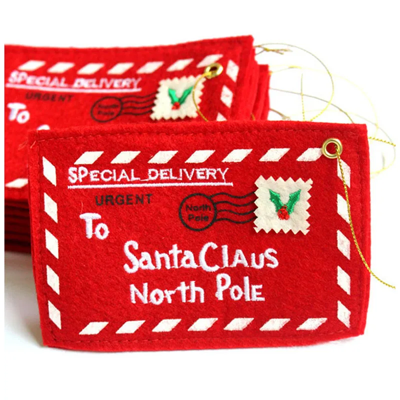 Рождественские украшения для конфет открытки-конверты конверт дом 6 шт.