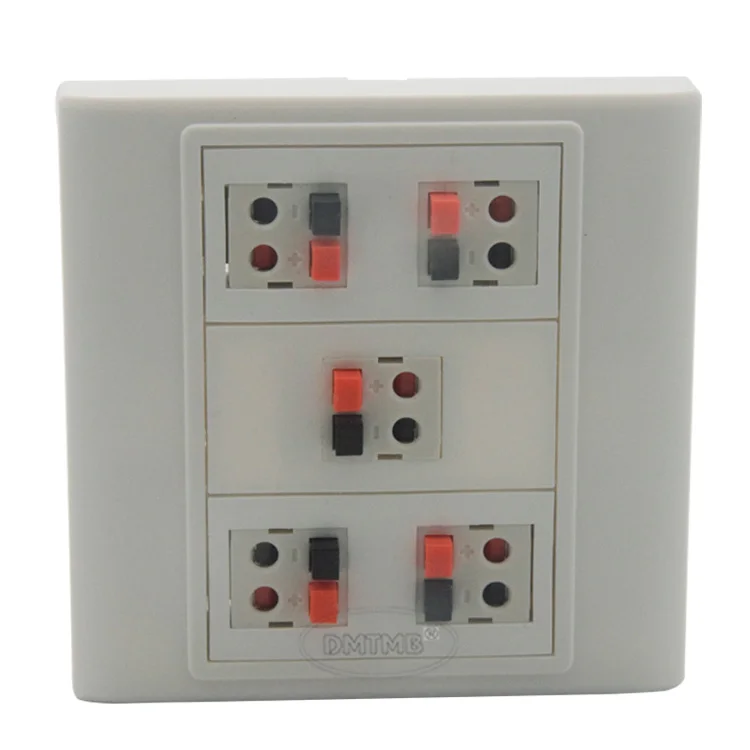 

10 ports banana 5.0 sound box speaker wall plate