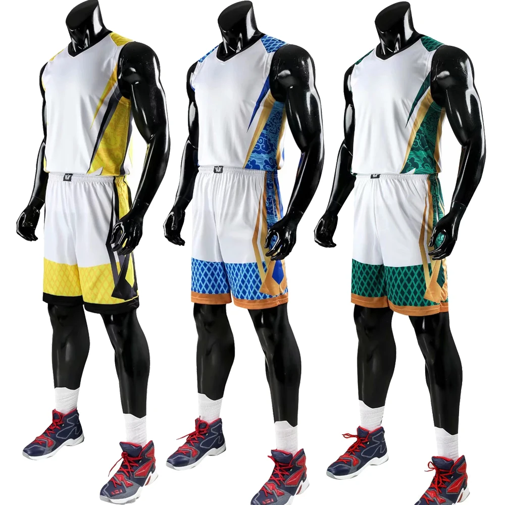 Новинка 2018 Детские мужские баскетбольные комплекты из Джерси униформы детская