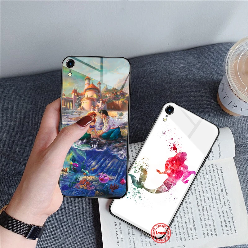 Lavaza Ариэль маленькая Русалочка стеклянный чехол для телефона Apple iPhone 11 Pro XR X XS Max 6 6S 7 8 Plus 5 5S SE