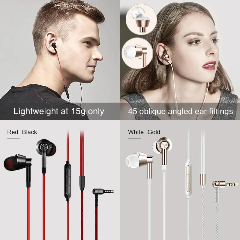 Xiaomi Piston 3 Special Edition Наушники, Оригинальные Брендовые 1MORE Наушники Гарнитура с Пультом Дистанционного Управления/ Микрофоном в Подарочной Упаковке для Телефоно, Модель 1M301