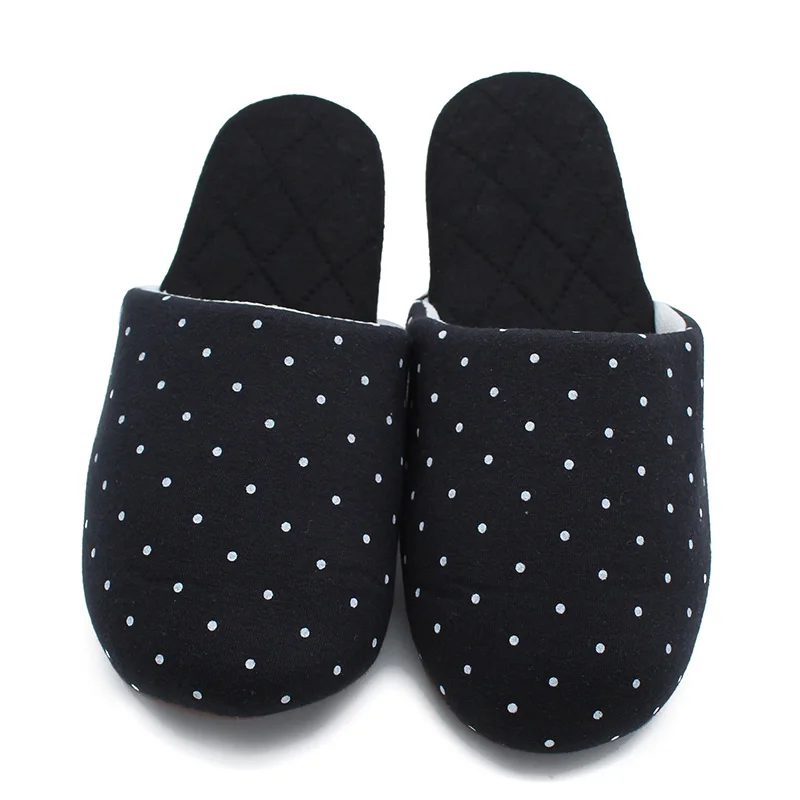 Женские хлопковые шлепанцы на мягкой нескользящей подошве ST удобные домашние