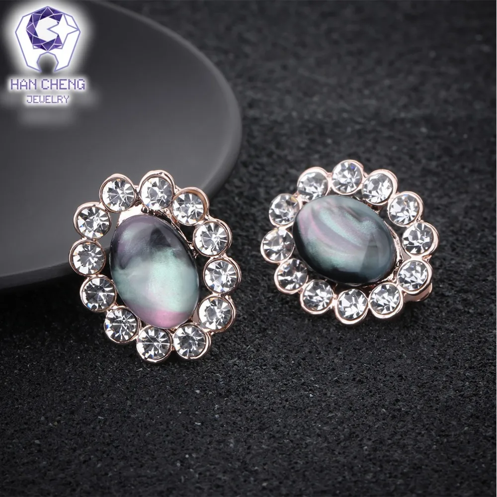 Новые серьги HanCheng в виде загара металлические золотые женские Украшения