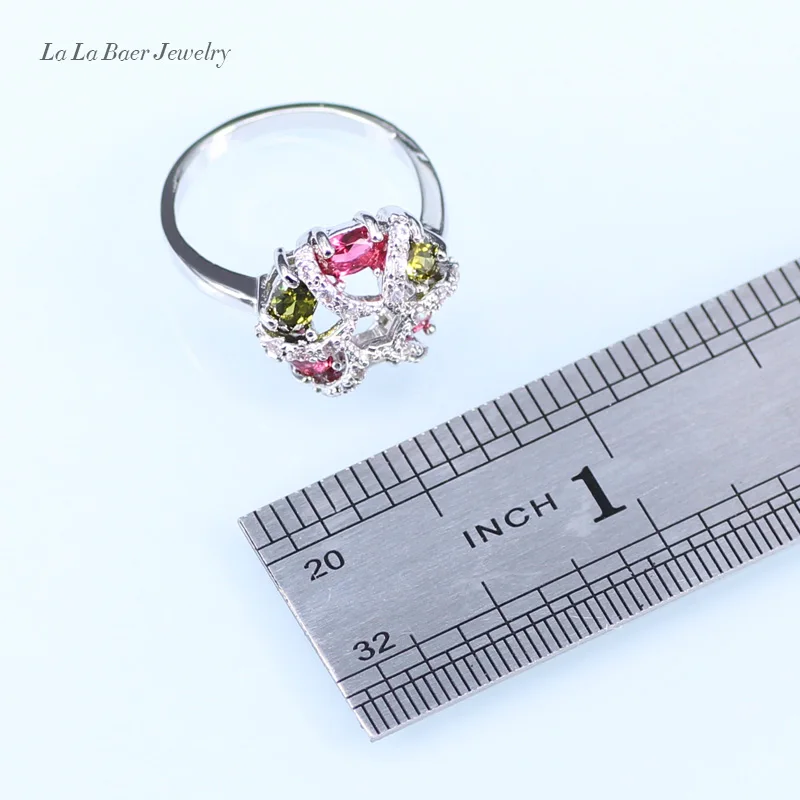 L &amp B зеленый искусственный изумруд Красный Имитация Граната