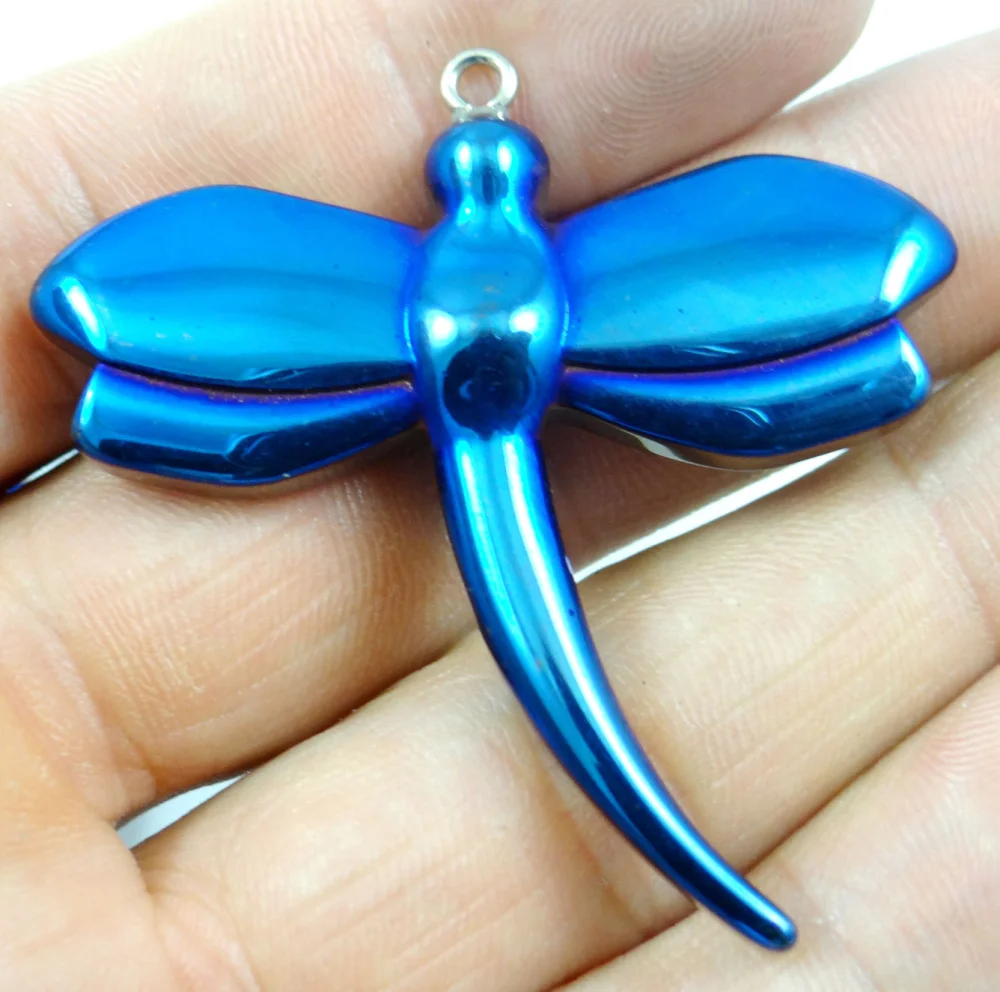 Натуральный кварцевый кристалл Титан Гематит ручной работы Стрекоза