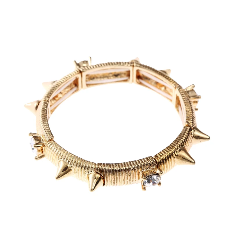 Сплав Спайк шипованных браслет со стразами растянуть браслет|bracelet china|bracelet