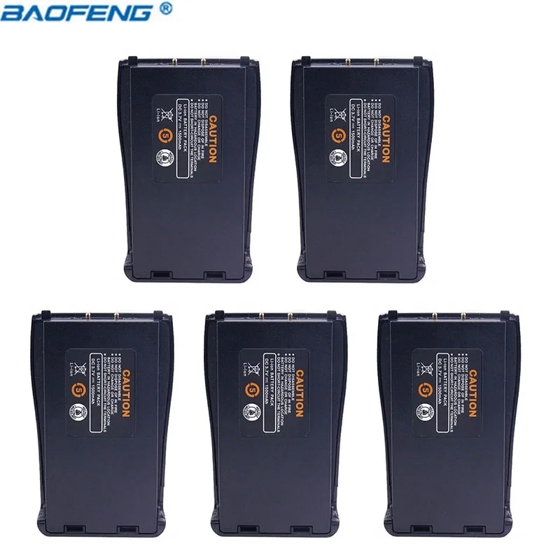 5 шт Baofeng BF-888S 3,7 V 1500mah литий-ионная запасная батарея для Baofeng Bf-888S BF888S 888S Walkie Talkie H-777 H777 радио