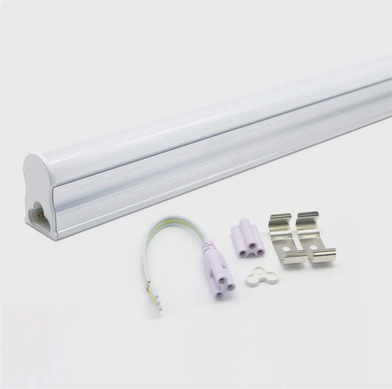 30 шт./лот SMD2835 светодиодный трубки T5 лампа 2ft 3ft 4ft 100lm/w AC110V 220v 230v 240v 50/60hz G5