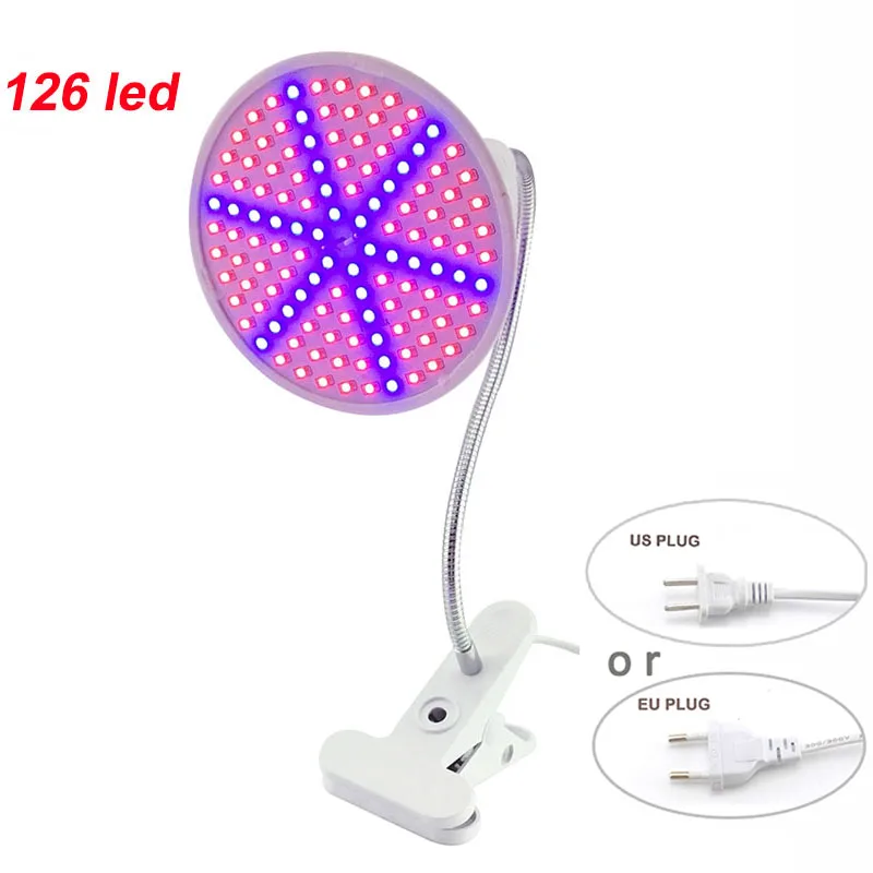126 led 60 200 290 светодиодный завода светать лампы для помещений семена cultivo держатель лампы Настольный зажим парниковый эффект; Выращивание растений без почвы растет - Испускаемый цвет: 126 led