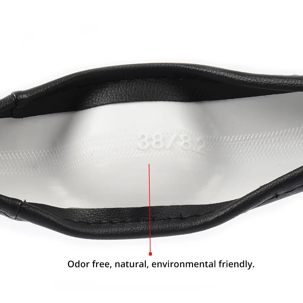 AUTOYOUTH Оплетка на руль чехол цвет: черный диаметр 37 38 см (14 56 &quot 14 96&quot) для BMW Toyota vw golf